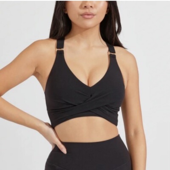 BuffBunny Candy wrap Black Onyx Sports Bra XS - Picture 1 of 4